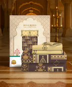 Home Essential Royal Bloom Queen Bedsheet Set, Mirabella Ochre | 144TC Cotton| 2 Pillow Covers