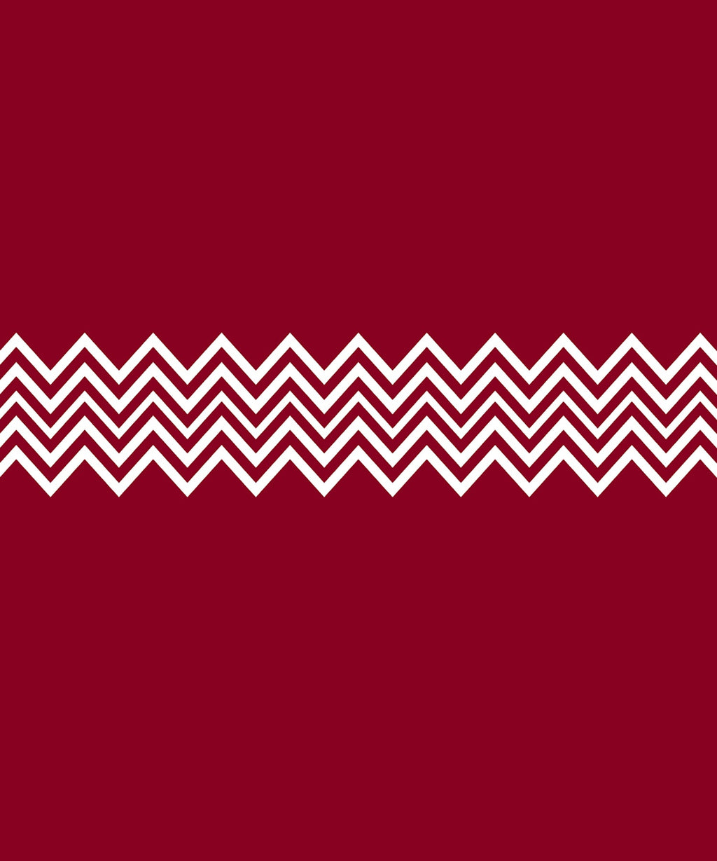 Urban Comfort Single Bedsheet Set, Trippy Triangles Red |144 TC Cotton| 2 Pillow Covers