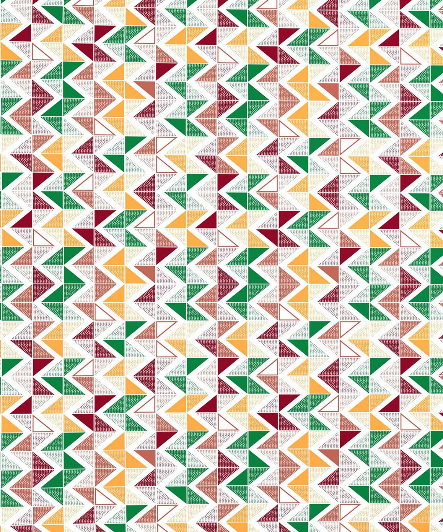 Urban Comfort Single Bedsheet Set, Trippy Triangles Red |144 TC Cotton| 2 Pillow Covers