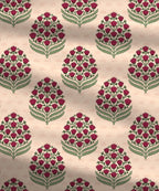 Home Essential Royal Bloom Queen Bedsheet Set, Dhalia Pink| 144TC Cotton| 2 Pillow Covers