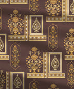 Home Essential Royal Bloom Queen Bedsheet Set, Mirabella Ochre | 144TC Cotton| 2 Pillow Covers