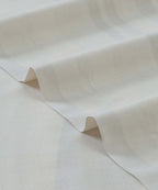 Home Essential Melange Stripe Solid Queen Bedsheet Set, Elvis|130 TC Cotton| 2 Pillow Covers