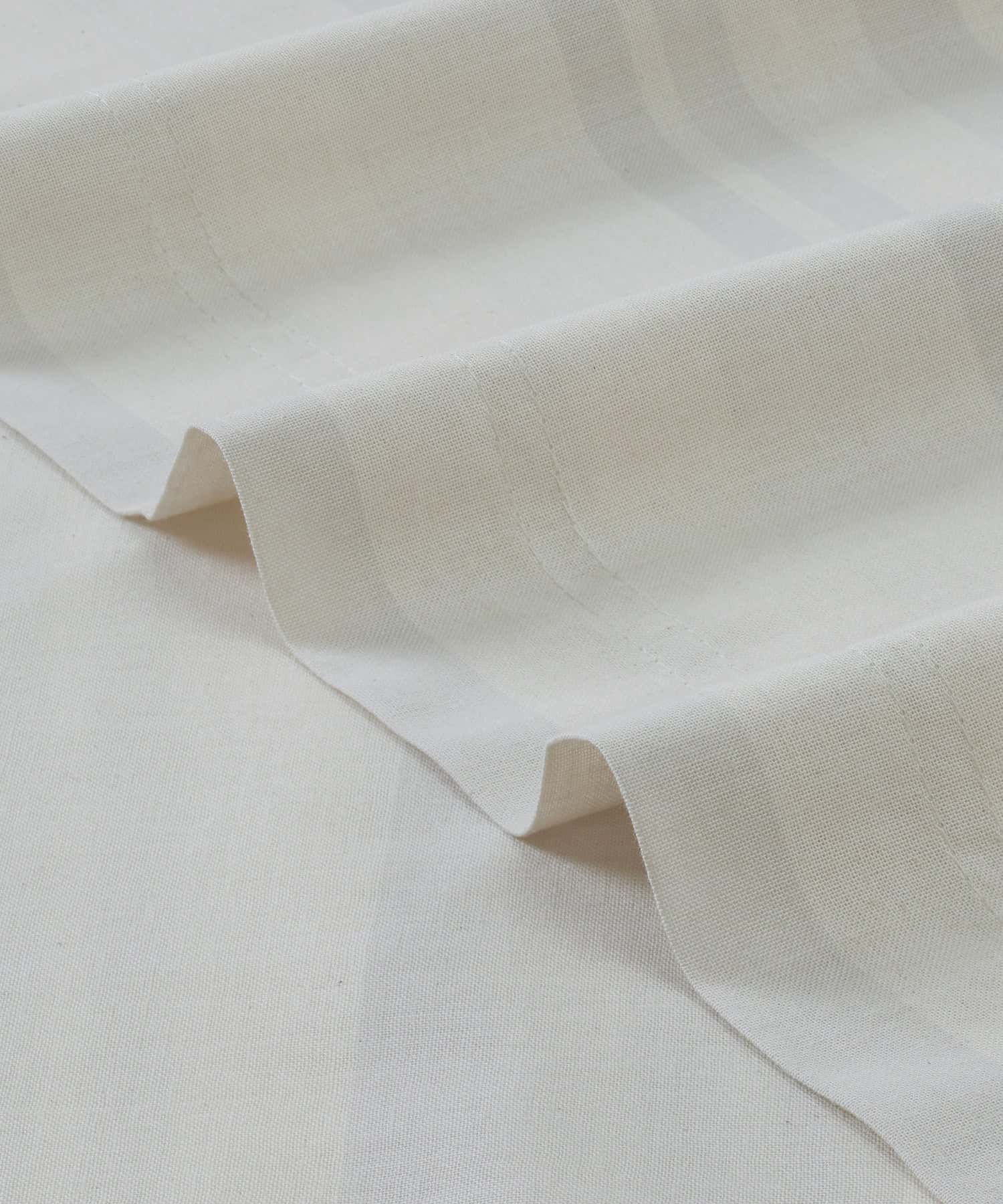 Home Essential Melange Stripe Solid Queen Bedsheet Set, Elvis|130 TC Cotton| 2 Pillow Covers
