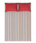 Home Essential Queen Bedsheet Set,144 Tc,Miramar Coral