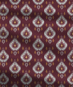 Comfort Living Queen Bedsheet Set, Daniyal Maroon|120 TC Cotton|2 pillow covers