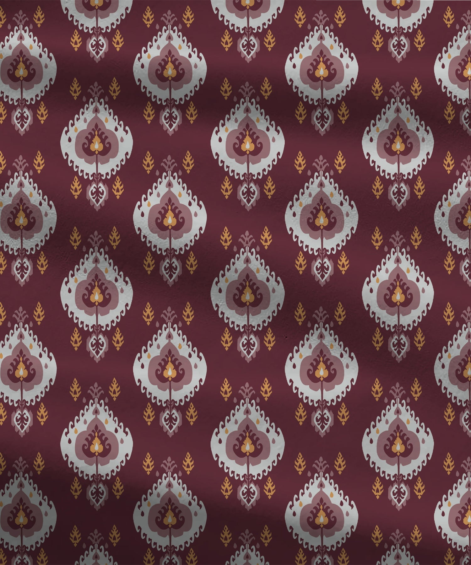 Comfort Living Queen Bedsheet Set, Daniyal Maroon|120 TC Cotton|2 pillow covers