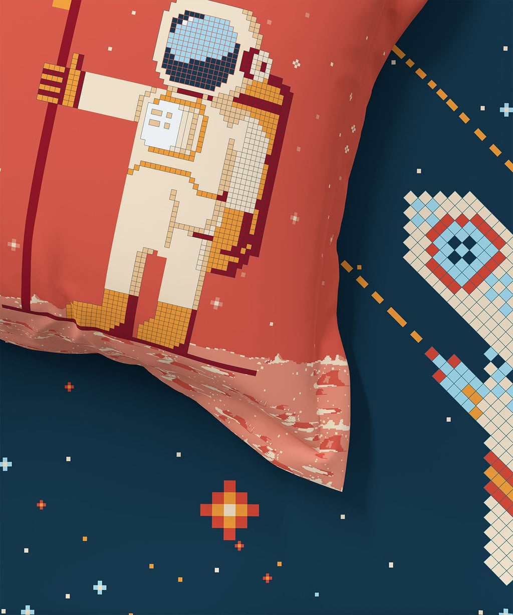 Juniors Double Bedsheet, Lightyear| 144TC Cotton|2 Pillow Covers & 2 Cushion Covers