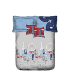 Juniors Double Bedsheet, Crossword| 144TC Cotton|2 Pillow Covers & 2 Cushion Covers