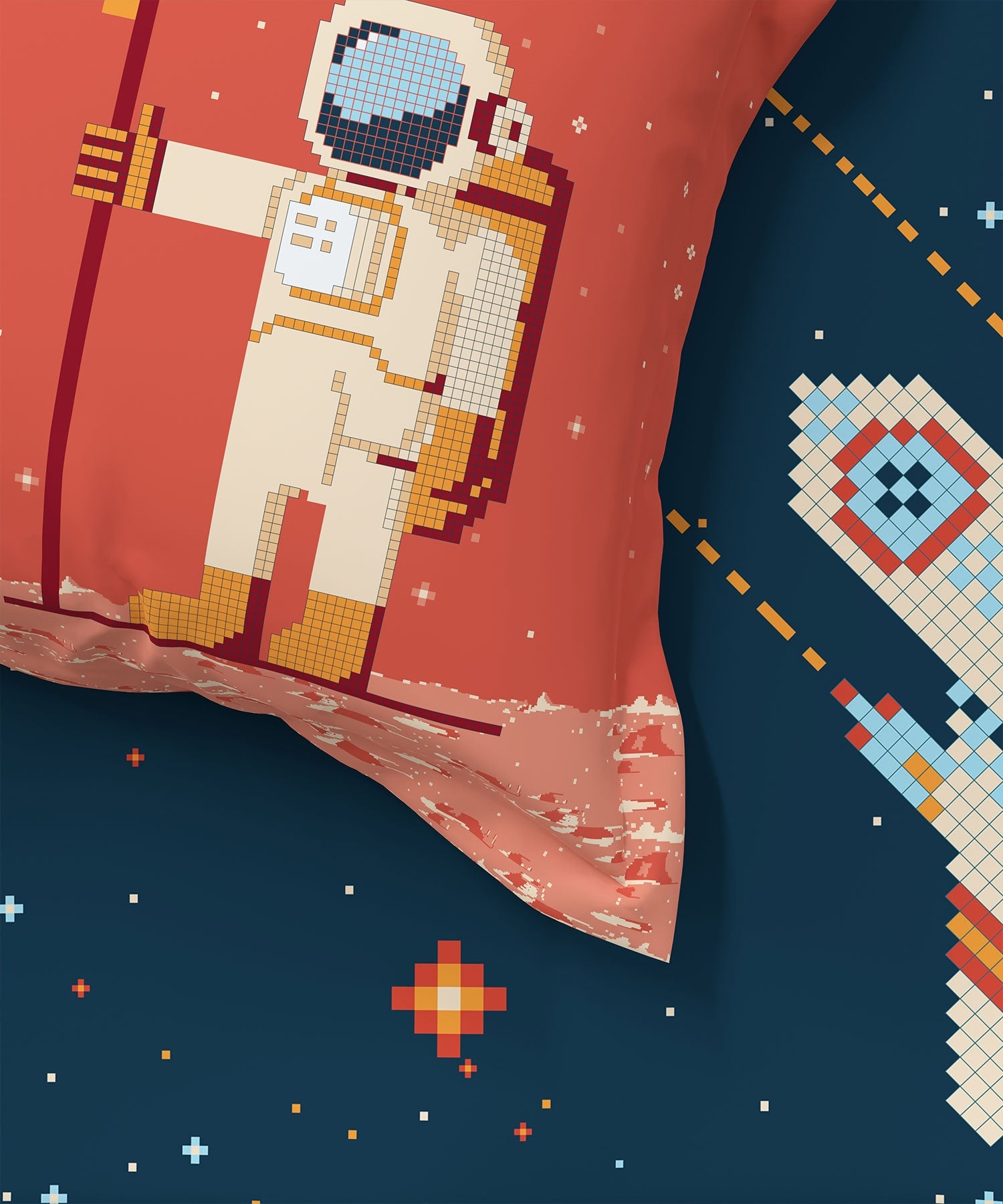 Juniors Single Bedsheet Set, Lightyear|144 TC Cotton|1 Pillow Cover