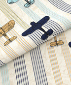 Juniors Single Bedsheet Set, Passport|144 TC Cotton|1 Pillow Cover