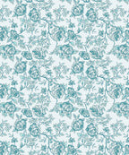 Urban Comfort Single Bedsheet Set, Juliet Blue |144 TC Cotton| 1 Pillow Covers