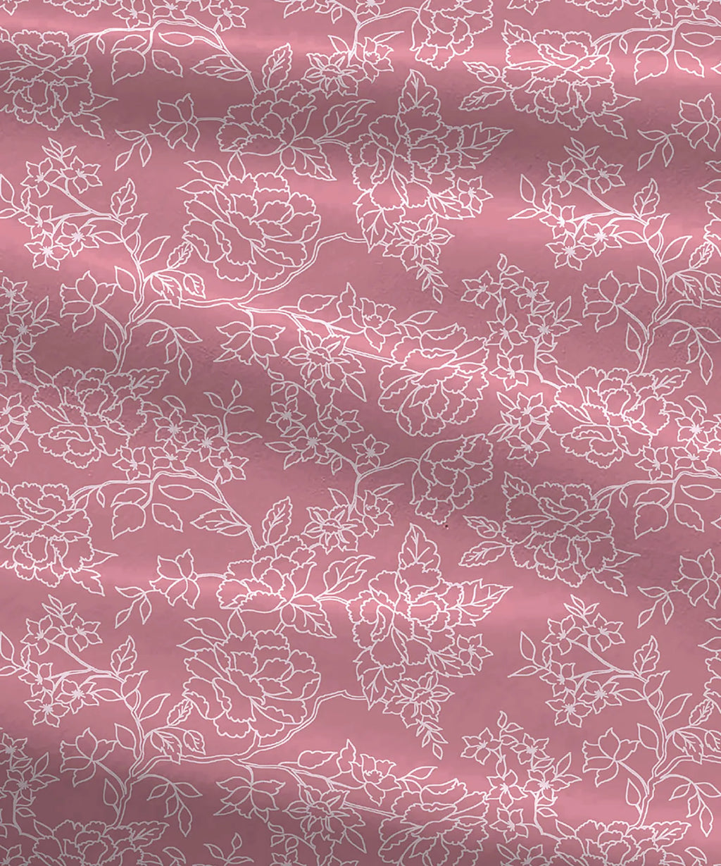 Urban Comfort Single Bedsheet Set, Juliet Pink|144 TC Cotton| 1 Pillow Covers