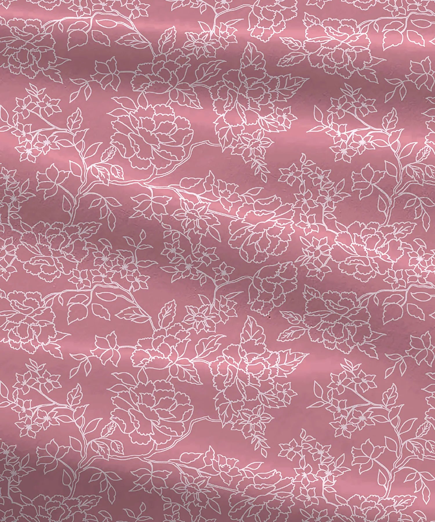 Urban Comfort Single Bedsheet Set, Juliet Pink|144 TC Cotton| 1 Pillow Covers