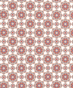 Urban Comfort Single Bedsheet Set, Majestic Mandala Red |144 TC Cotton| 1 Pillow Covers