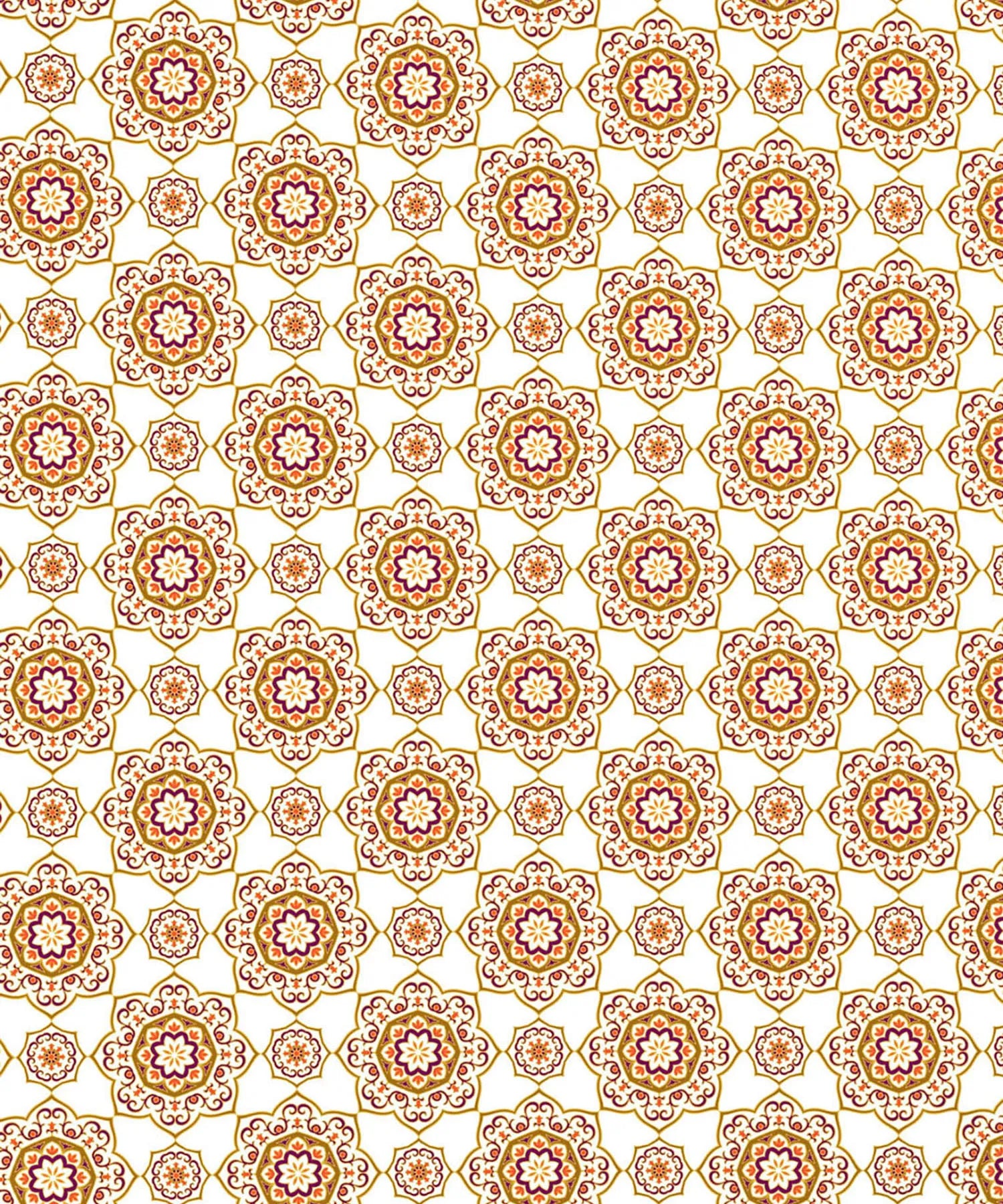 Urban Comfort Single Bedsheet Set, Majestic Mandala Yellow |144 TC Cotton| 1 Pillow Covers