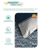 Urban Comfort Single Bedsheet Set, Audrey |144 TC Cotton| 1 Pillow Covers