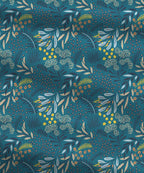 Urban Comfort Single Bedsheet Set, Midnight Bloom |144 TC Cotton| 1 Pillow Covers