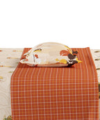 Juniors Single Bedsheet Set, Burrow Bros| 144TC Cotton| 1 Pillow Cover
