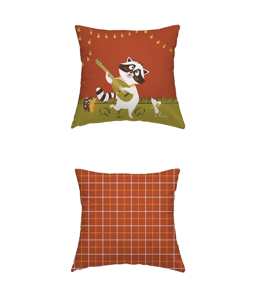 Juniors Single Bedsheet Set, Burrow Bros| 144TC Cotton| 1 Pillow Cover