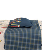 Juniors Single Bedsheet Set, Scribble Spot| 144TC Cotton|  1 Pillow Cover