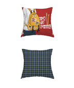 Juniors Single Bedsheet Set, Scribble Spot| 144TC Cotton|  1 Pillow Cover