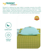 Juniors Single Bedsheet Set, Smash it| 144TC Cotton 1 Pillow Cover