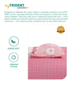 Juniors Single Bedsheet Set, Cue Coquette| 144TC Cotton| 1 Pillow Cover