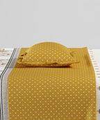 Home Essentials Namaste Bharat Single Bedsheet Set, Shor Gul Yellow| 144 TC Cotton| 1 Pillow Cover